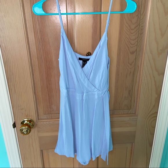 Forever 21 Pants - NWOT! Forever 21 Light Blue Wrap Romper - Medium